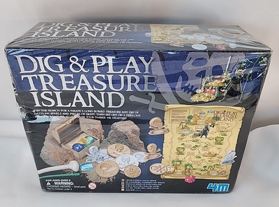 4M Dig & Play Treasure Island - Pirates Buried Treasure Game Toysmith
