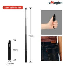 70cm Invisible Selfie Stick Straight Pull for GoPro/Insta360/DJI Sport Cameras
