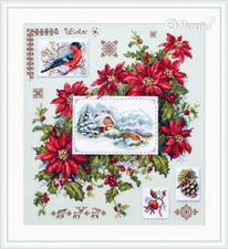 Merejka Counted Cross Stitch Kit Winter Sampler K-119