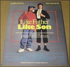 1987 Like Father Like Son Movie Print Ad Advertisement Dudley Moore Kirk Cameron