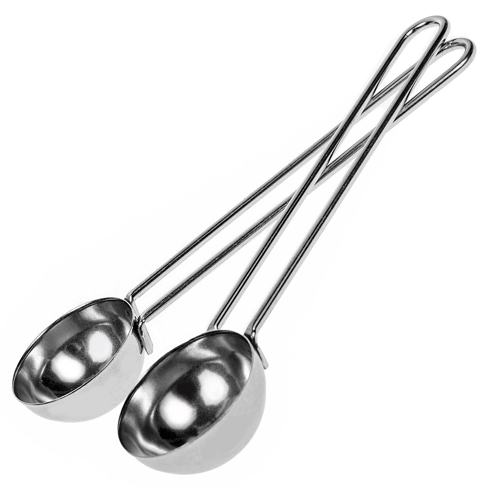Kaffeemaß Edelstahl 2 x Kaffeelot Messlöffel Dosierlöffel Kaffee Portionierer