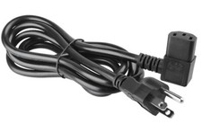 Premium 6FT Power Cord w/Right-Angled Receptacle  18AWG Gauge  C13 To NEMA 5-15P