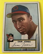 1952 Topps Sam Jones #382 Vg-Ex+ High Number  Scarce Series Beautiful Card!!