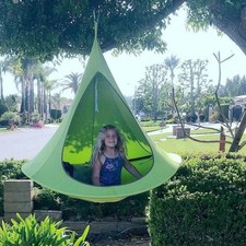 UFO-Shape Outdoor Double Hammock Swing Chair Hanging Garden Tree Kid Tent UK