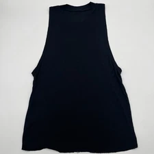 ALO Yoga Everyday Modal Black Ribbed Sleeveless Tank Top - XS/S