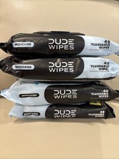 4 PK  48 Count Extra Large Flushable Medicated Wipes w/Witch Hazel  Aloe Vera