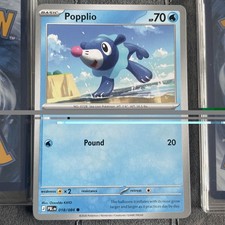 Popplio 018/084 Common Pitch Black Pokemon Near Mint