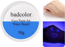 Invisible Clear Neon Face Body Paint 30G/1Oz , Water Activated UV Blacklight Rea