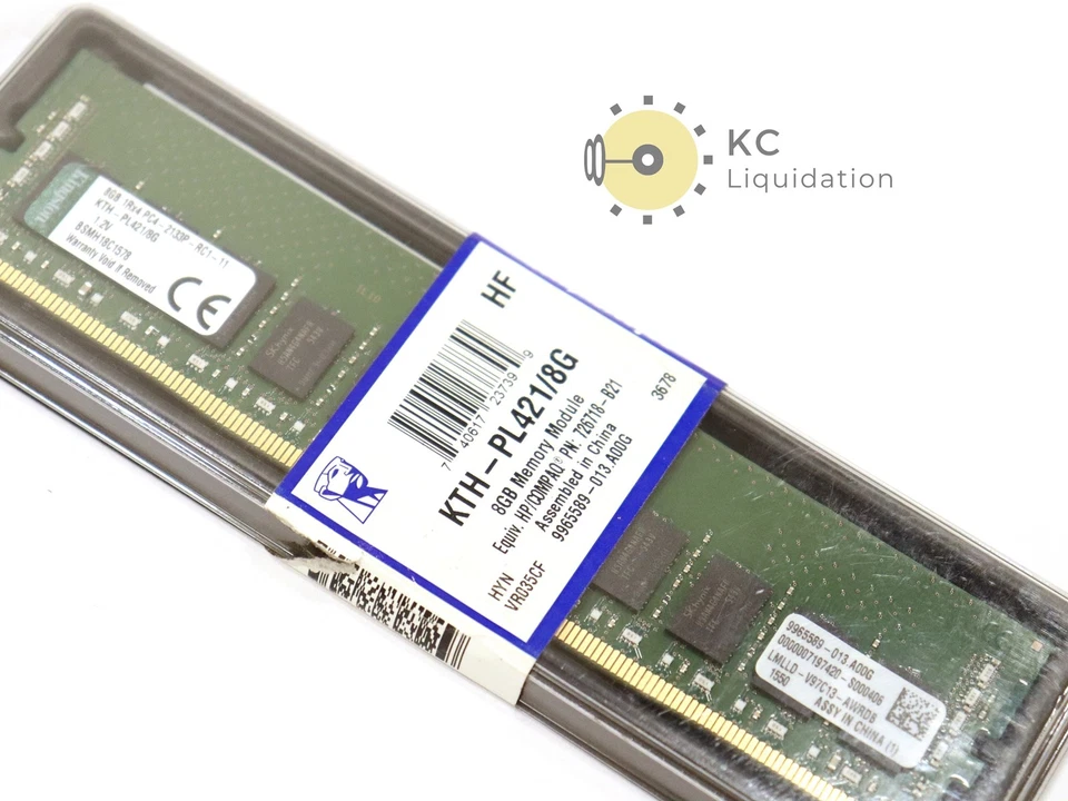 Kingston 8GB KTH-PL421/8G 1Rx4 DDR4 2133P Server ECC RAM Memory - Image 2 of 4