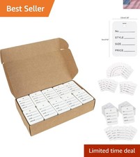 1000Pcs Price Tags, White Clothing Tag for Retail, Small Kraft Paper Tags for...
