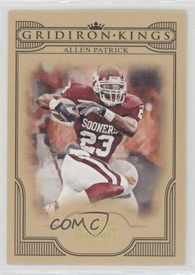 2008 Donruss Threads College Gridiron Kings Gold Allen Patrick Rookie RC 0a4v