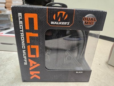 Walker's Cloak Dual Mic Electronic Muff - Black Sealed