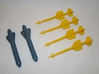 G.I. JOE (1986) CONQUEST ~ MISSILES and DROP TANKS ~ X-30 JET PARTS LOT GI JOE