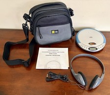 DURABRAND Compact CD Player Model CD-566 Digital With Case  Headphones Works