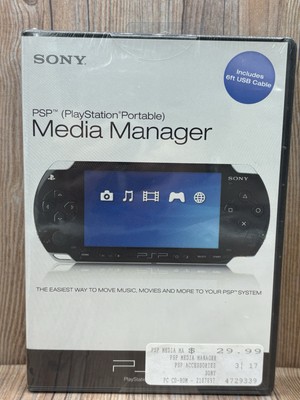 NEW SEALED - Sony PSP Media Manager Software PlayStation Portable Plus