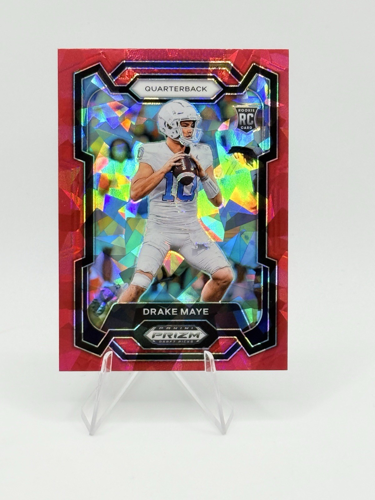 2024 Panini Prizm Draft Picks - Drake Maye #103 Red Ice Prizm Patriots (RC)