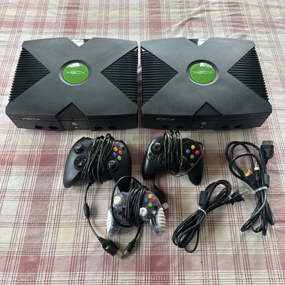 2 Microsoft Original OG Xbox Classic Console Parts Only (POWERS ON) Disc Tray