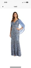 Blue Formal Beaded Dress Size 8