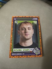 2024 Score-A-Treat #8 Brock Bowers Rookie Rising Stars Orange Pumpkin Mint
