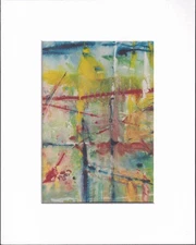 8X10" Matted Print Art Picture by Patrick J Leach: Night Falling Gently