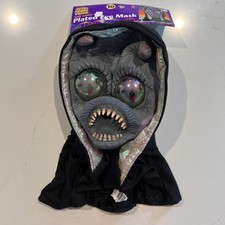 VTG 2001 Adult Pumpkin Time Soft Latex Ghoul Plated Eye Mask New Tags