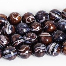Natural AAA Brown Sardonyx Agate Gemstone Round Loose Beads 6MM 8MM 10MM 12MM