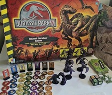 JURASSIC PARK III 3 Island Survival Board Game COMPLETE Milton