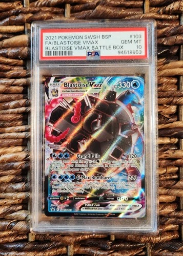 PSA 10 Blastoise VMAX Pokémon SWSH103 Full Art Black Star Promo