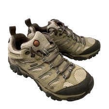 Merrell Moab Womens 7 Waterproof Hiking Trail Shoes Dusty Olive J88796