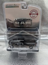 1/64 Greenlight RAM 3500 Dually LARAMIE LONGHORN Outback Exclusive Black Truck
