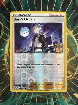 Boss's Orders - (Regional Championships) [Staff] 132/172 - Near Mint Pokemon TCG