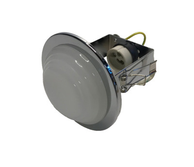Box mit 4 x ASD LIGHTING GU10 50W FEST EINBAUSTRAHLER DIFFUSOR CHROM/OPAL (79)