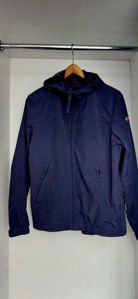 Men Napapijri Jacket Navy Polyamide XS