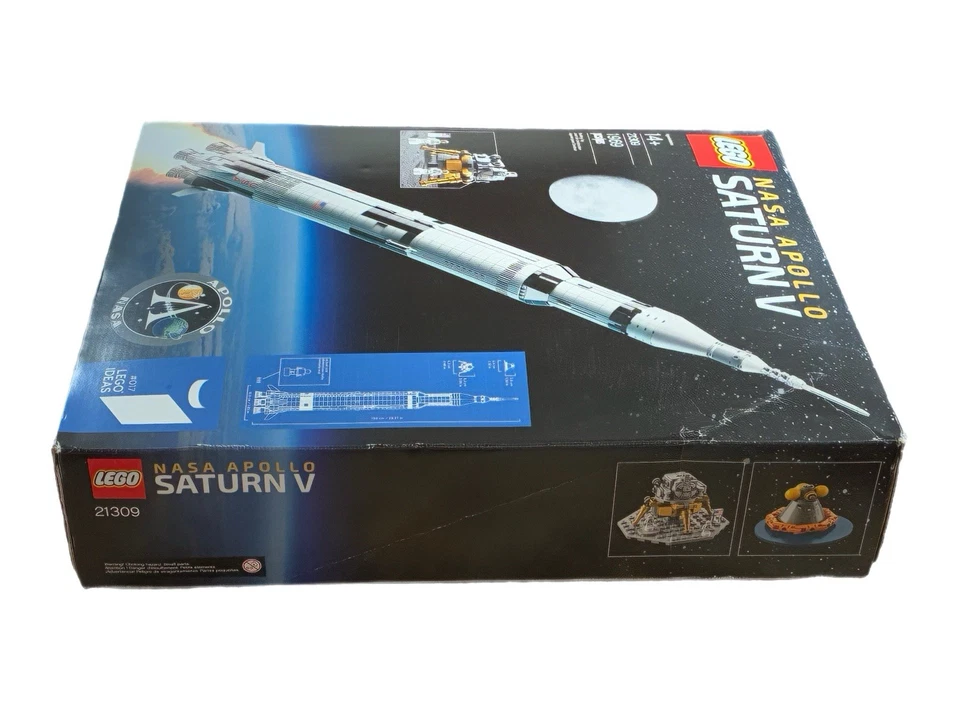 LEGO Ideas NASA Apollo Saturn V 21309 New Sealed Box Retired Set - Image 4 of 4