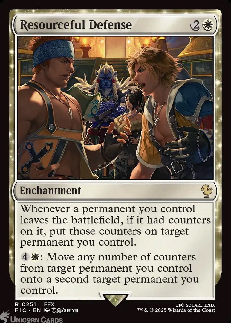 Resourceful Defense : Mint MTG Card : Final Fantasy Commander Decks