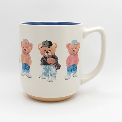 Cool Teddy Bears Coffee Tea Mug Cup 17 Oz Ceramic Fun Jug By Sunday Morning 