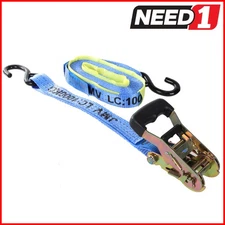 JMV Ratchet Strap Tie Down Assembly | 35mm x 6M | L/C 1000kg | S-Hook