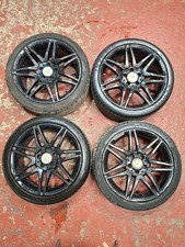 MERCEDES C-CLASS W204 STAGGERED ALLOY WHEELS & TYRES A2044010604 & A2044010704