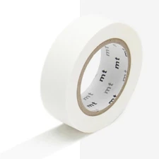 Masking Tape (MT) 1.5 cm Plain White Matt