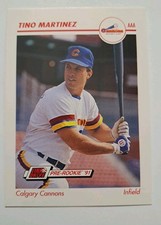 Tino Martinez 1991 Line Drive AAA #66 RC Impel Card Calgary Cannons Yankees 