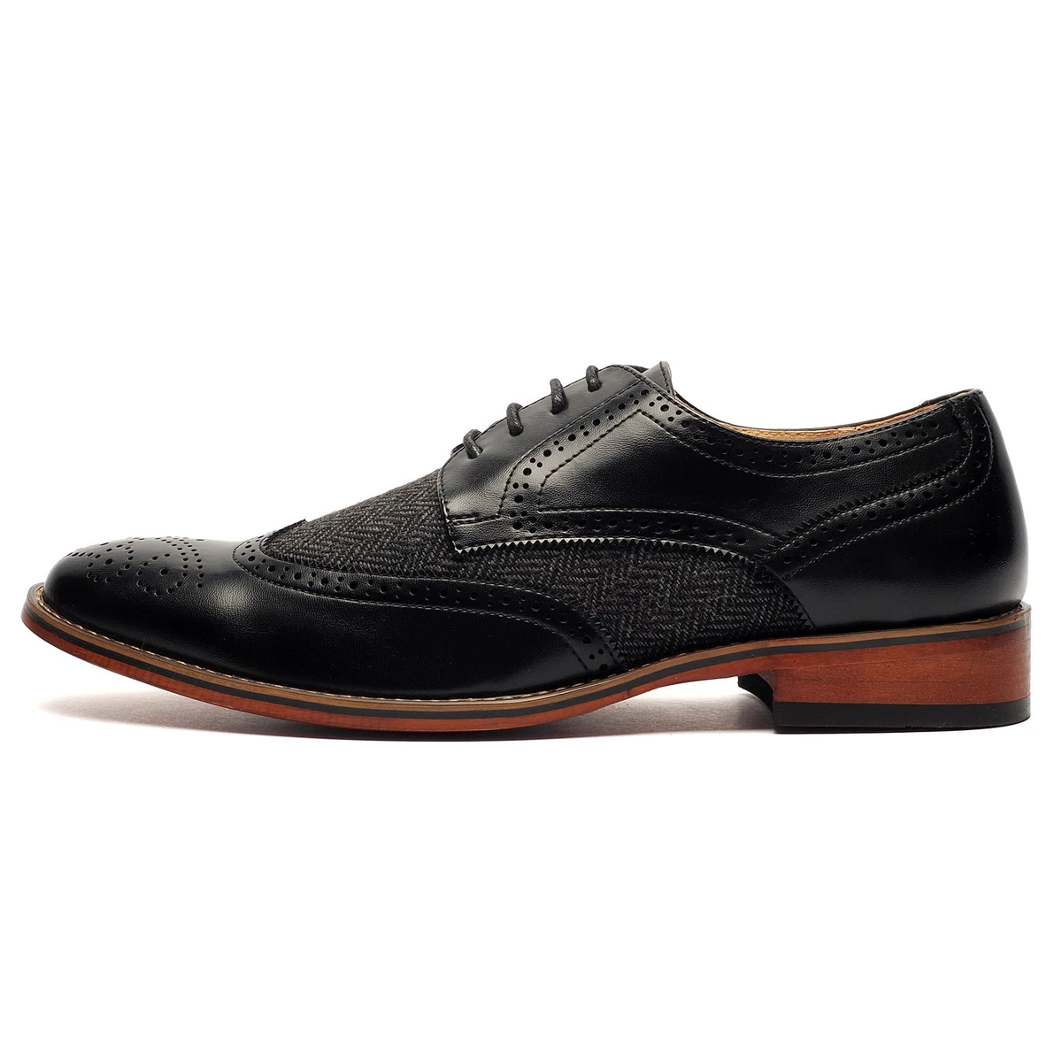 Goor Scarpe Brogue Gibson Ragazzo – Finta Pelle Scamosciata, Suola Effetto Legno, Lacci - 2