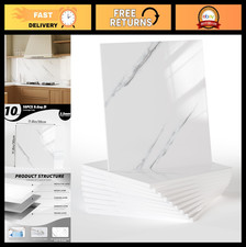 10pcs Waterproof Marble Peel and Stick Wall Panels, Self-Adhesive Foam Tiles 11.
