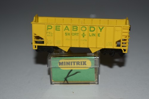 Tolva de doble bahía Minitrix Peabody escala N 6631 C53699 | Zustand: Used