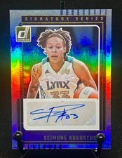 2025 Donruss WNBA #SS-SA SEIMONE AUGUSTUS Signature Series Auto Holo Silver Lynx