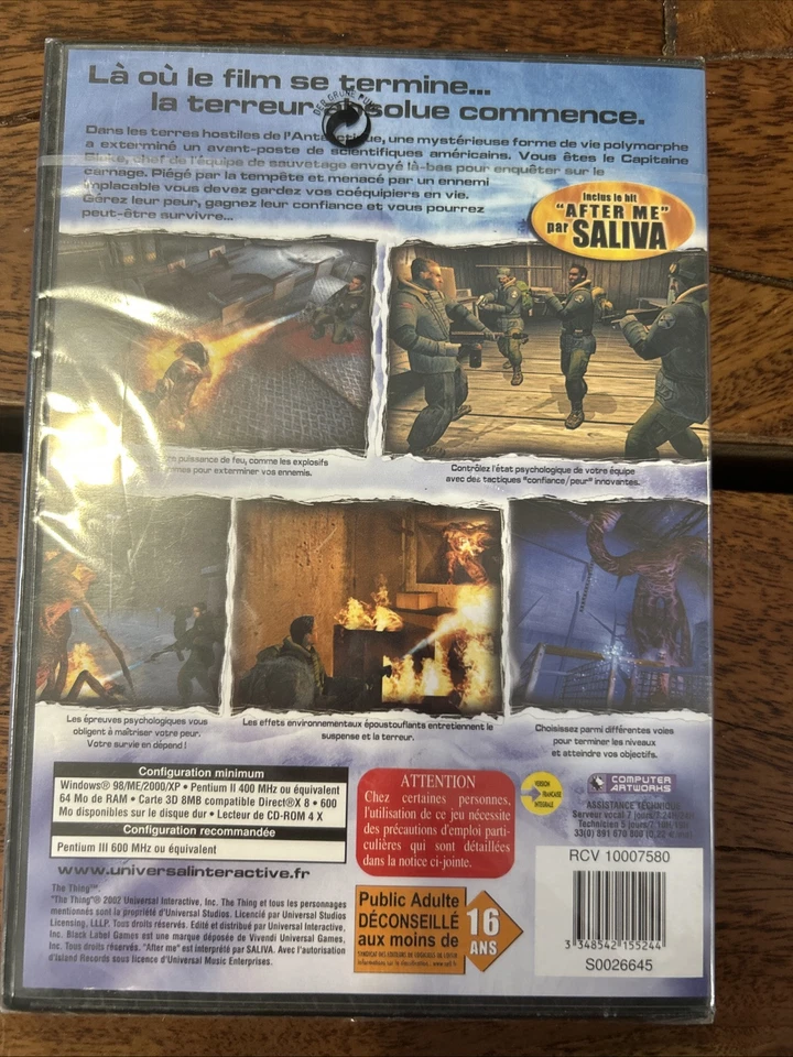 The Thing (PC CD-ROM (Sealed) w Manual French - Image 4 of 4