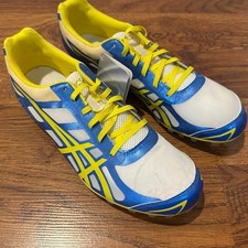 ASICS Women  s Hyper Rocketgirl 6 Track  Field Shoes Blue/White Size 10 NEW