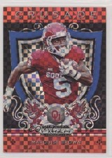 2019 Panini Prizm Draft Crusade Red White & Blue 77/99 Marquise Brown #2 6fs