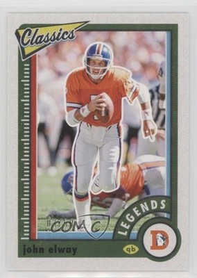 2022 Panini Classics Legends Green Back 3/50 John Elway #105 HOF 1iw5