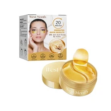 Hydrating Eye Patches 24k Gold Snail Essence for Under Eye Skincare 60pcs