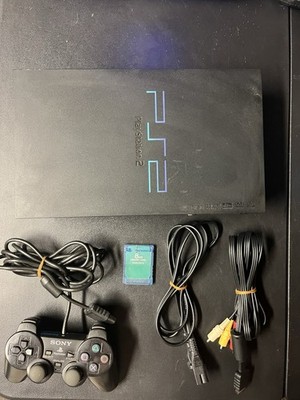 Sony PS2 Fat SCPH-39001 Console Bundle OEM Controller 8MB Card Tested